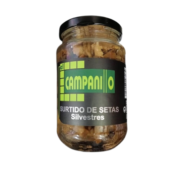 SETAS MEZCLAS EL CAMPANILLO TARRO CRISTAL 350 GR