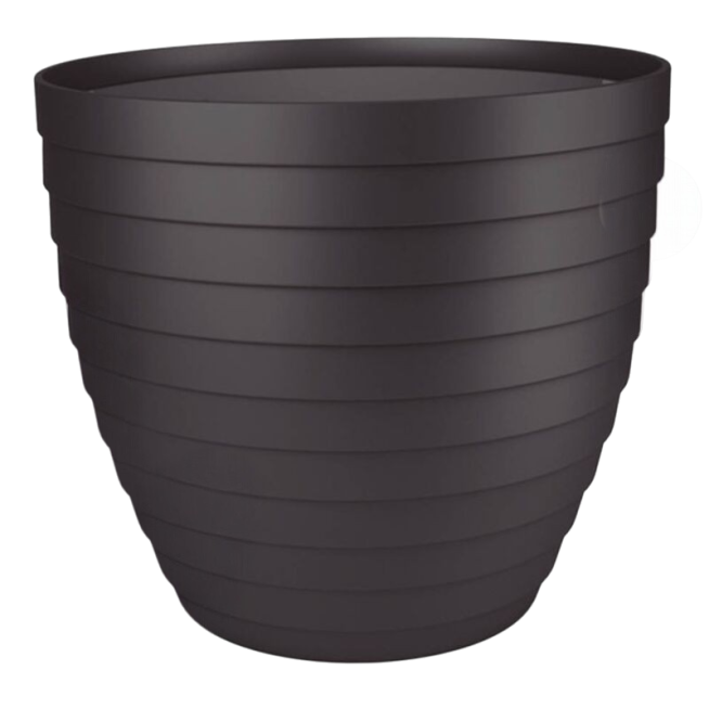 MACETA POMARA 250MM GRIS ANTRACITA