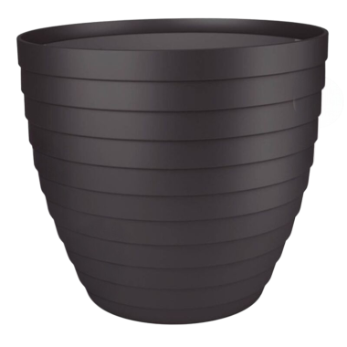 MACETA POMARA 250MM GRIS ANTRACITA