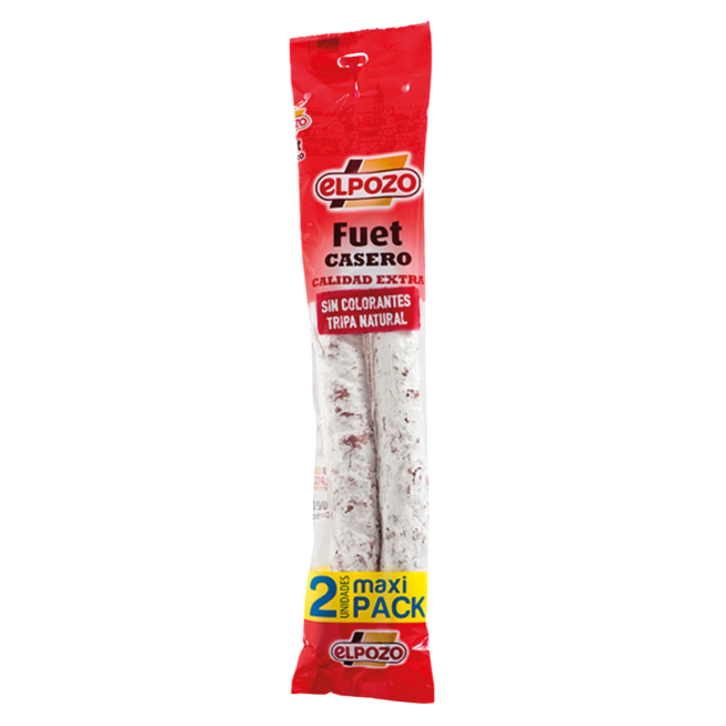 FUET CASERO DUPLO C/12206 POZO PACK-2 UNIDADES