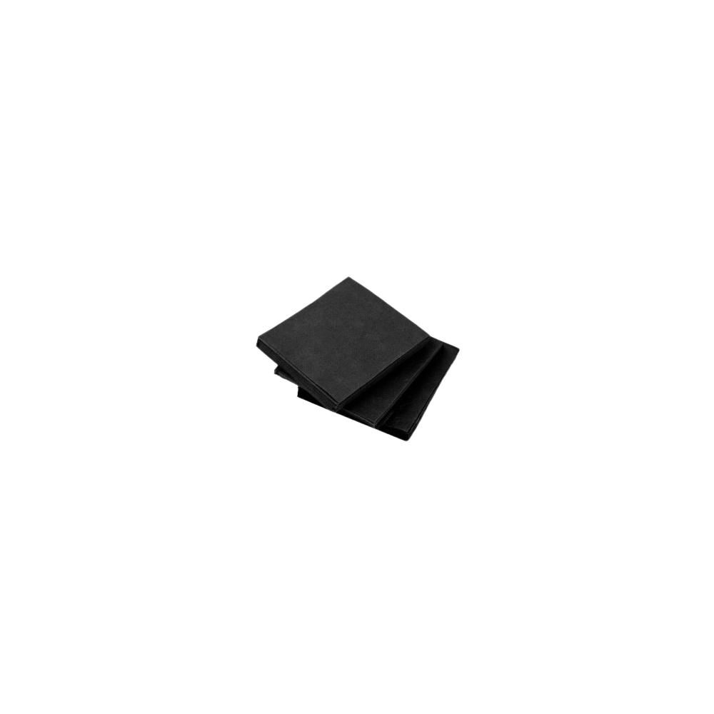 SERVILLETA 40X40 "GC" 2/C NEGRO P&P PAQ/100 UD