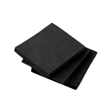 SERVILLETA 40X40 "GC" 2/C NEGRO P&P PAQ/100 UD