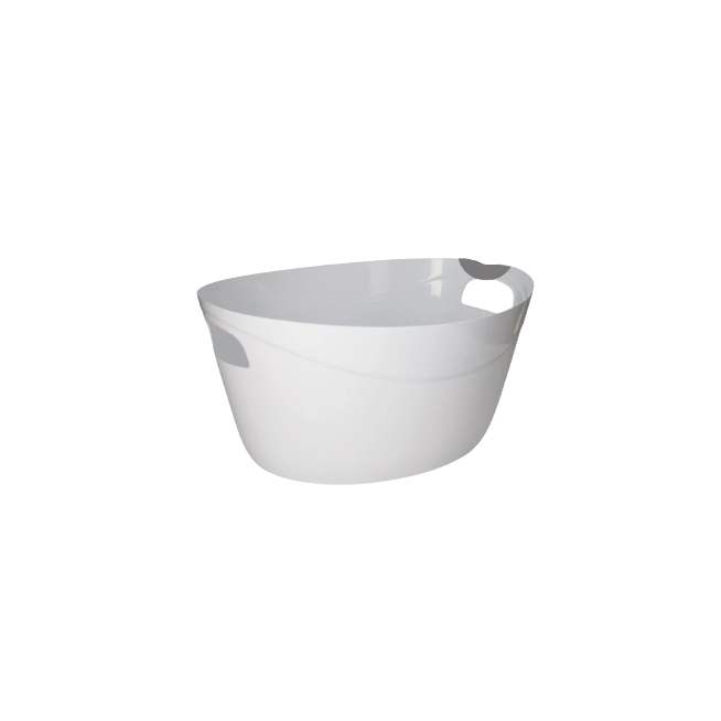 CESTO MULTIUSOS OVALADO 24 LITROS BLANCO