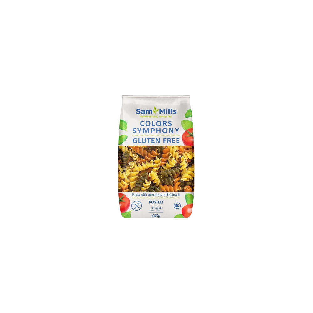 FUSILLI TRICOLOR  SAMMILLS S/GLUTEN B/400 GR