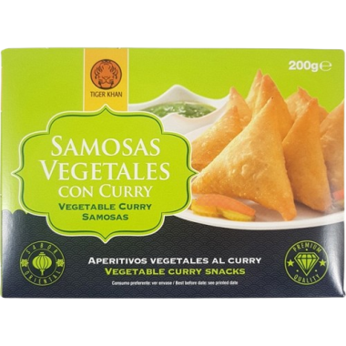 SAMOSAS VEGETALES CURRY TIGER KHAN 300GR