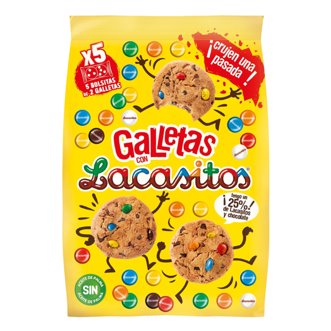 GALLETAS C/LACASITOS 5 UDS P/120GR