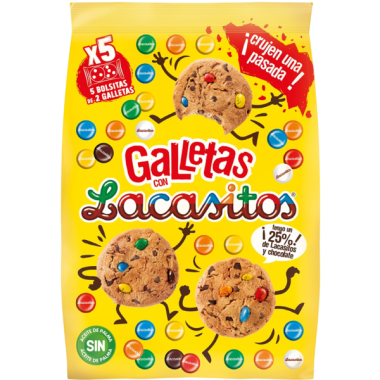 GALLETAS C/LACASITOS 5 UDS P/120GR
