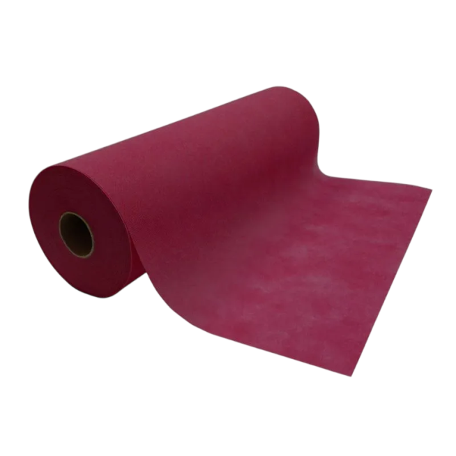 MANTEL CORRECAMINO TELA/PAPEL BURDEOS ROL/0,40X48M