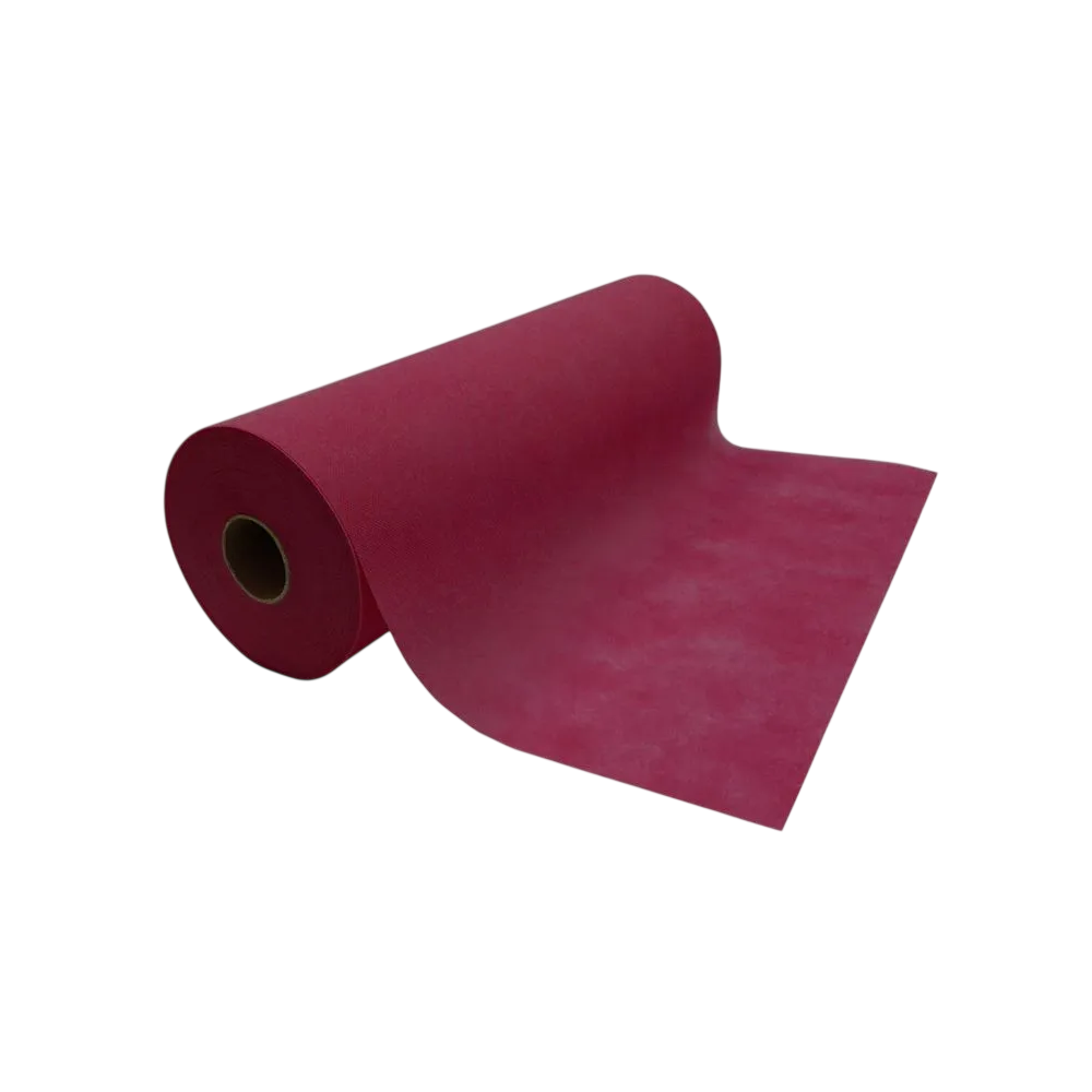 MANTEL CORRECAMINO TELA/PAPEL BURDEOS ROL/0,40X48M