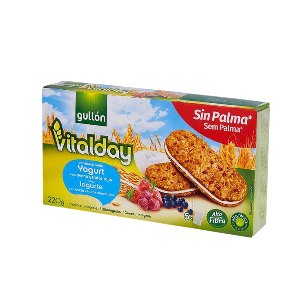 GALLETAS GULLON SANDWICH YOGUR C/FRUT PAQ/220G