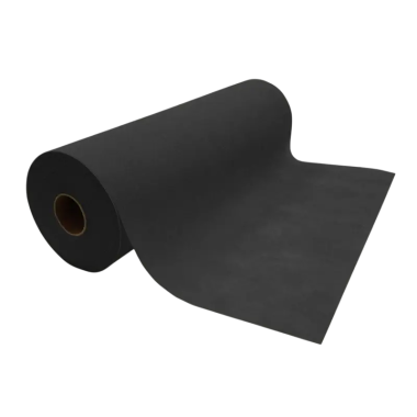 MANTEL CORRECAMINO TELA/PAPEL NEGRO ROL/0,40X48M