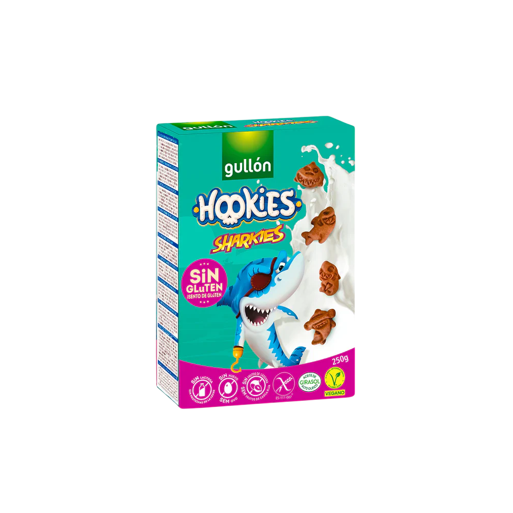 GALLETAS GULLON SHARKIES SIN GLUTEN P/250G