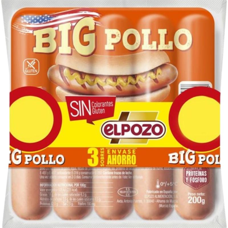 SALCHICHA E/POZO BIG CLASCA C/14234 P/3X200G(2,5€)