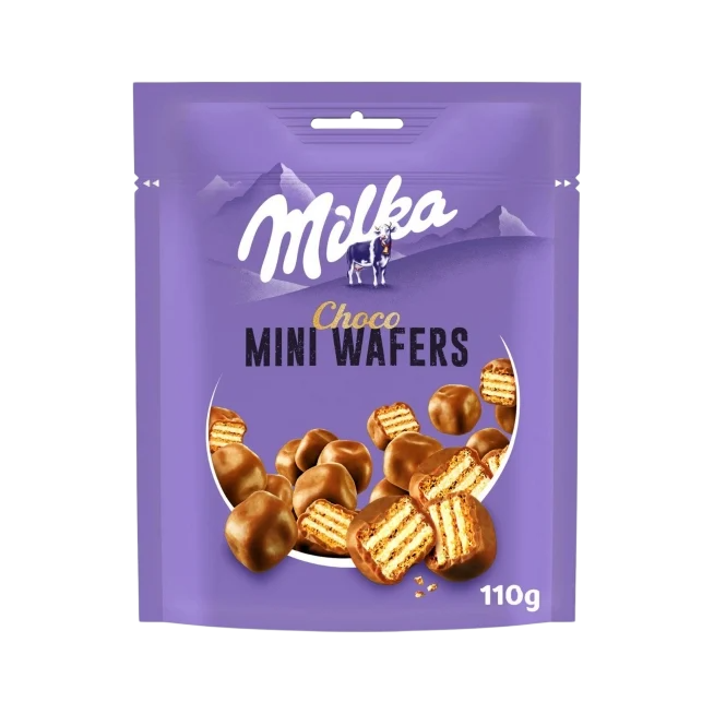 GALLETAS MILKA MINI CHOCO WAFERS P/110G