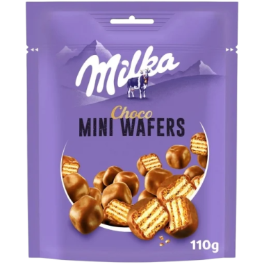 GALLETAS MILKA MINI CHOCO WAFERS P/110G
