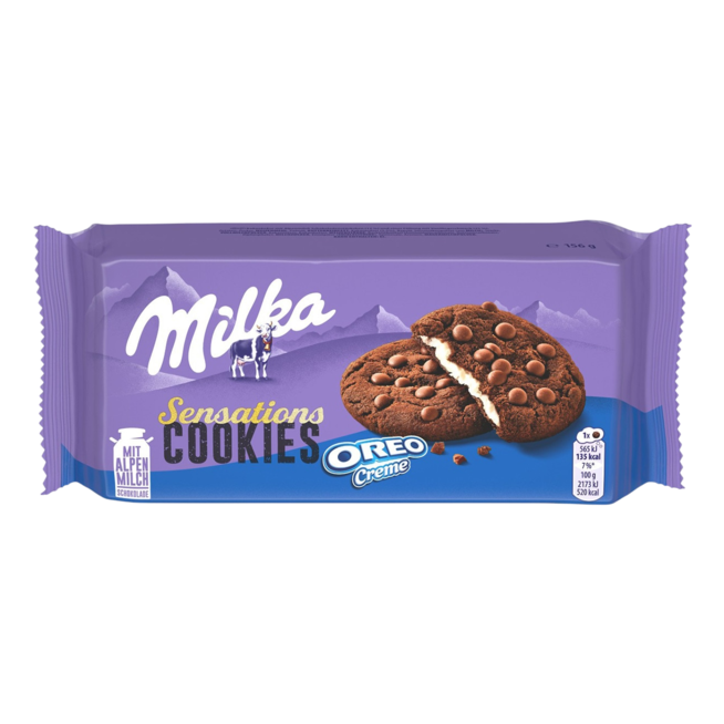GALLETAS MILKA SENSATIONS OREO CREME P/156G
