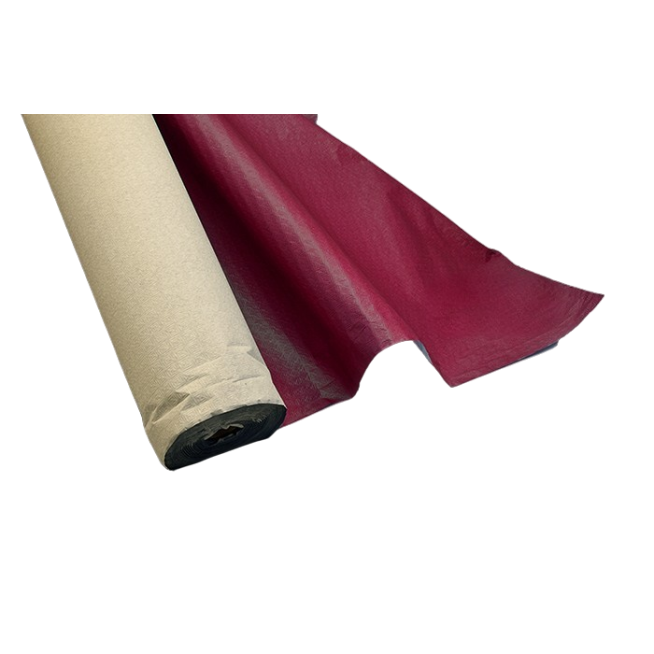 MANTEL TELA/PAPEL BURDEOS D/CLEVER  ROLLO 1,20X50M