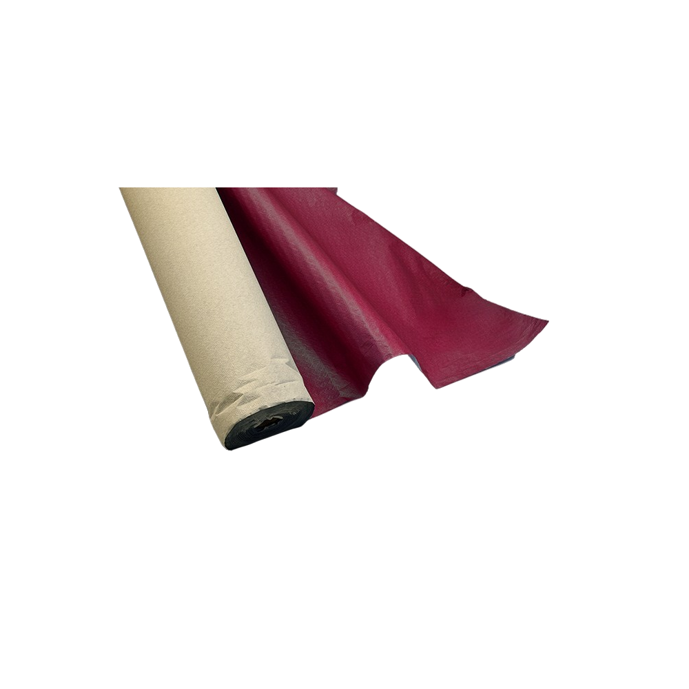 MANTEL TELA/PAPEL BURDEOS D/CLEVER  ROLLO 1,20X50M