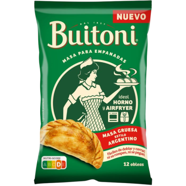 MASA EMPANADA OBLEAS ARGENTINA BUITONI 12UD 350GR