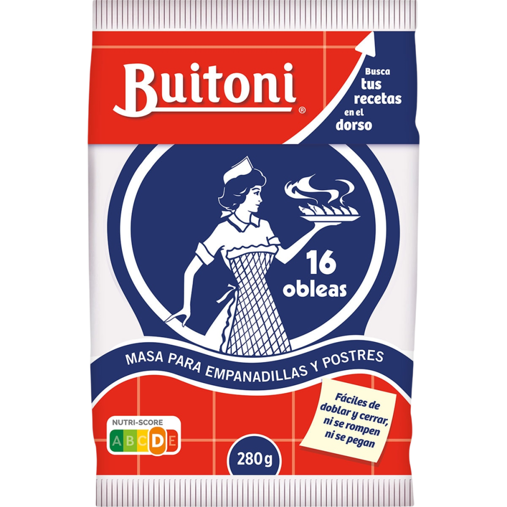 MASA EMPANADILLAS GRANDES BUITONI16UD X 280GR