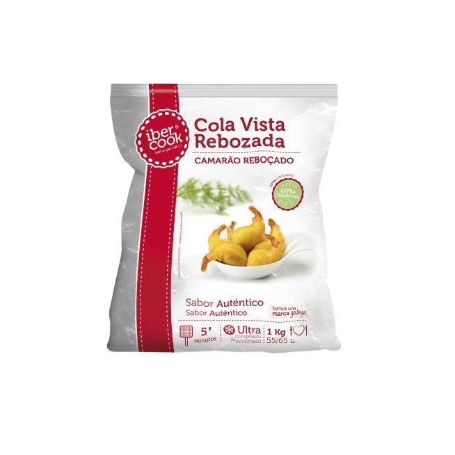 GAMBA REBOZADA COLA IBERCOOK  55/65P B/1KG