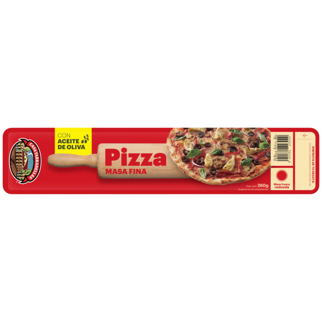 MASA PIZZA REFRIGERADA CASATARRADELLAS P/265 GR