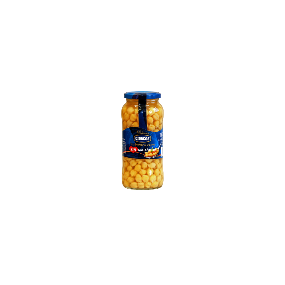 GARBANZO HERVIDO S/SAL CIDACO T/C 570 GR