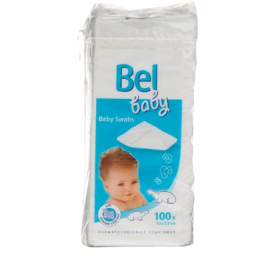GASAS NO TEJIDAS 7,5X7,5CM BEL BABY PAQ/100 UD.