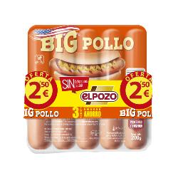 SALCHICHA E/POZO BIG POLLO C/14236 P/3X200G(2,5€)