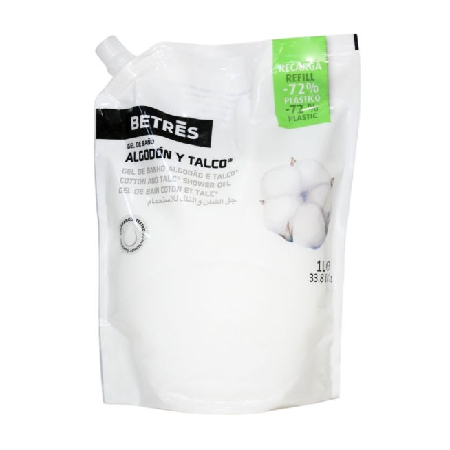 GEL BAÑO  BETRES ALGODON  ECOPACK 1 L