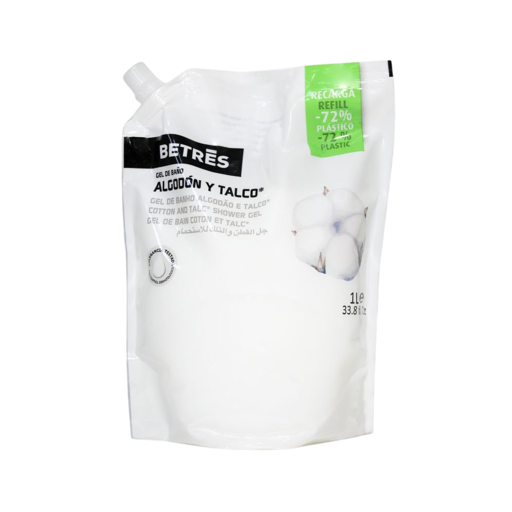 GEL BAÑO  BETRES ALGODON  ECOPACK 1 L