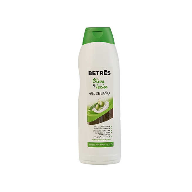 GEL BAÑO  BETRES OLIVA Y LECHE B/1250 ML