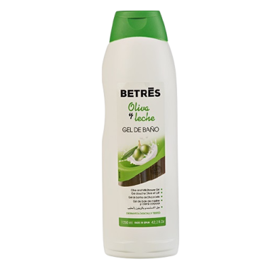GEL BAÑO  BETRES OLIVA Y LECHE B/1250 ML