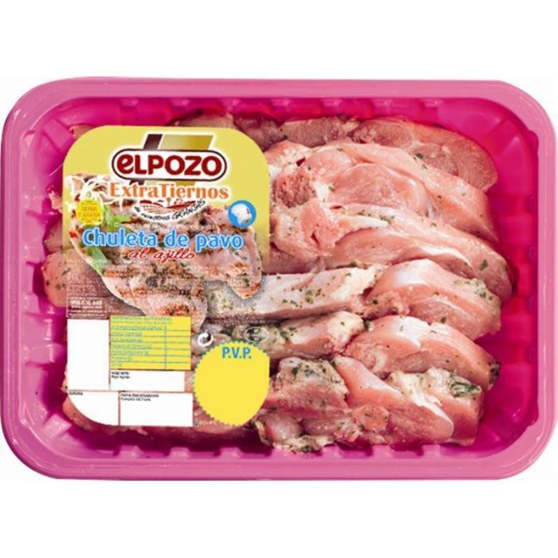 FRESCO POZO C/6119 CHULETA PAVO AJILLO B.500/600GR