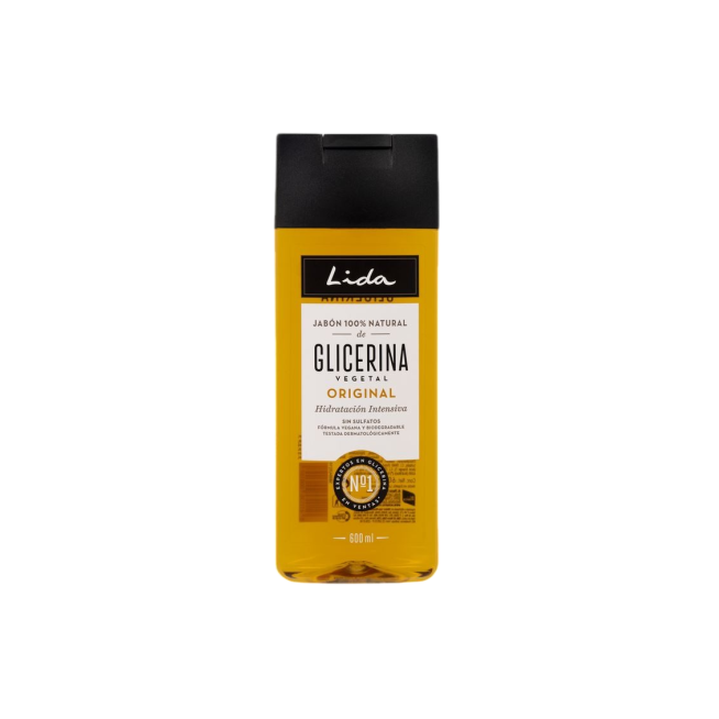 GEL BAÑO LIDA 100% NATUR.GLICERINA B/600 ML