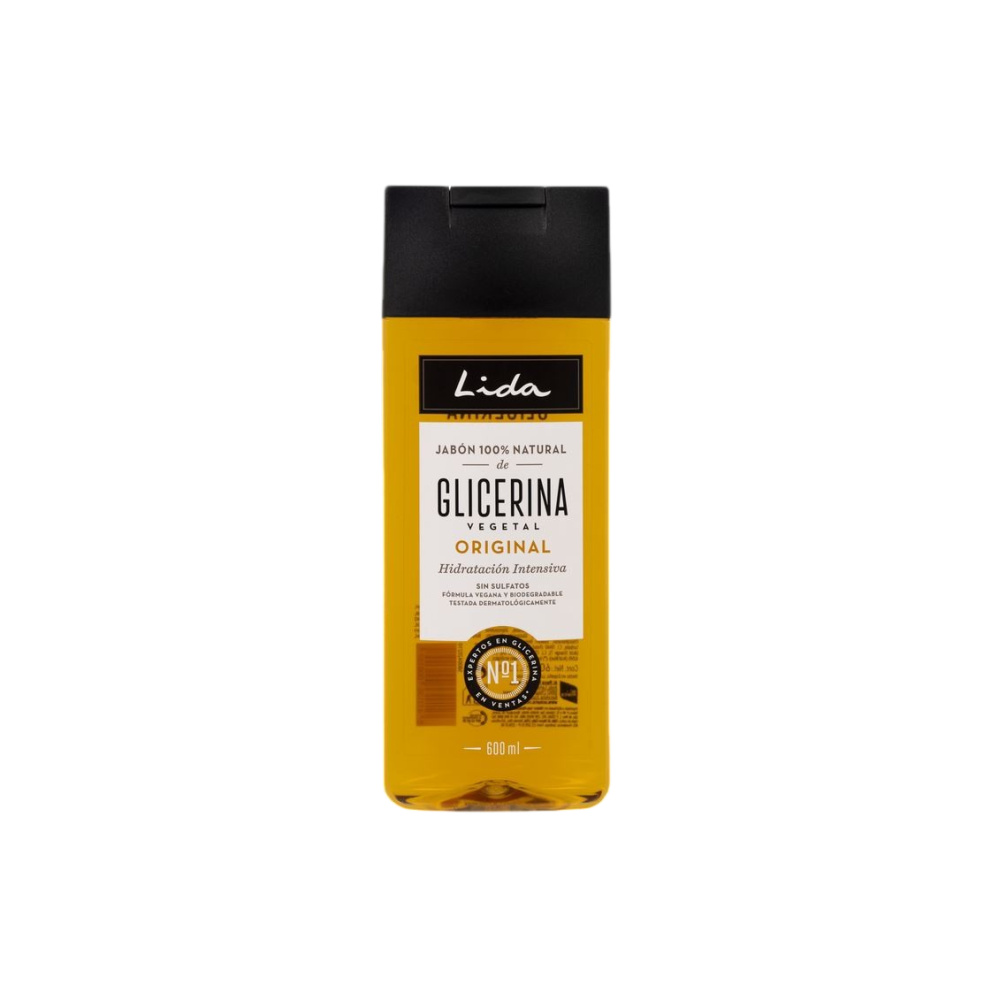 GEL BAÑO LIDA 100% NATUR.GLICERINA B/600 ML