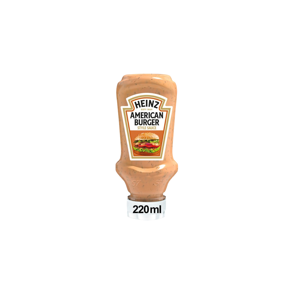 SALSA AMERICAN BURGUER HEINZ PET 220 ML