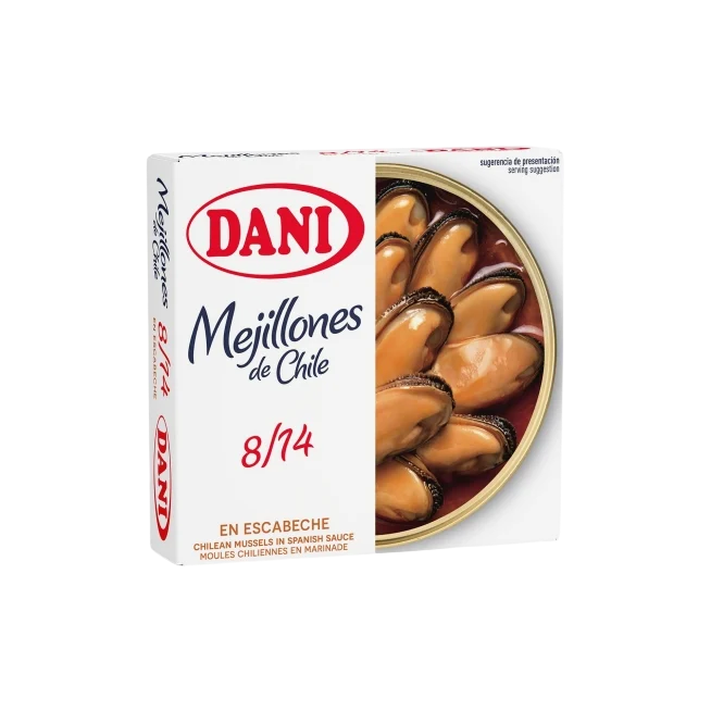 MEJILLON 08/14 ESCABECHE DANI (CHILE) L/69GR