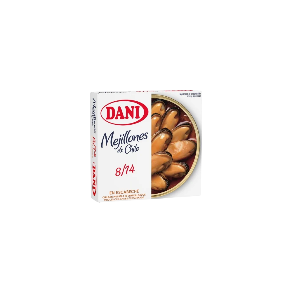 MEJILLON 08/14 ESCABECHE DANI (CHILE) L/69GR