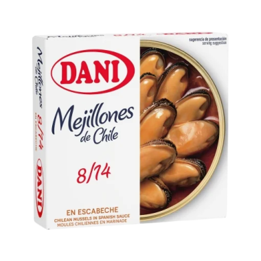 MEJILLON 08/14 ESCABECHE DANI (CHILE) L/69GR