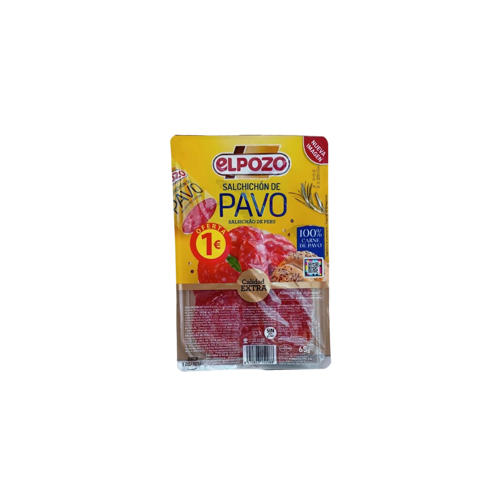 SALCHICHON LONCHA E/POZO PAVO (1€) C/15208 B/65G