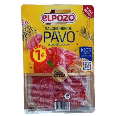SALCHICHON LONCHA E/POZO PAVO (1€) C/15208 B/65G