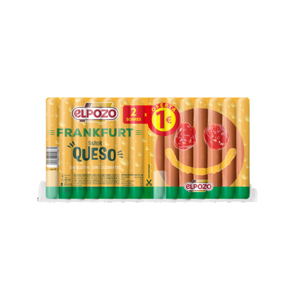 SALCHICHA E/POZO FRANKFURT C/15082 140X2 280G (1€)