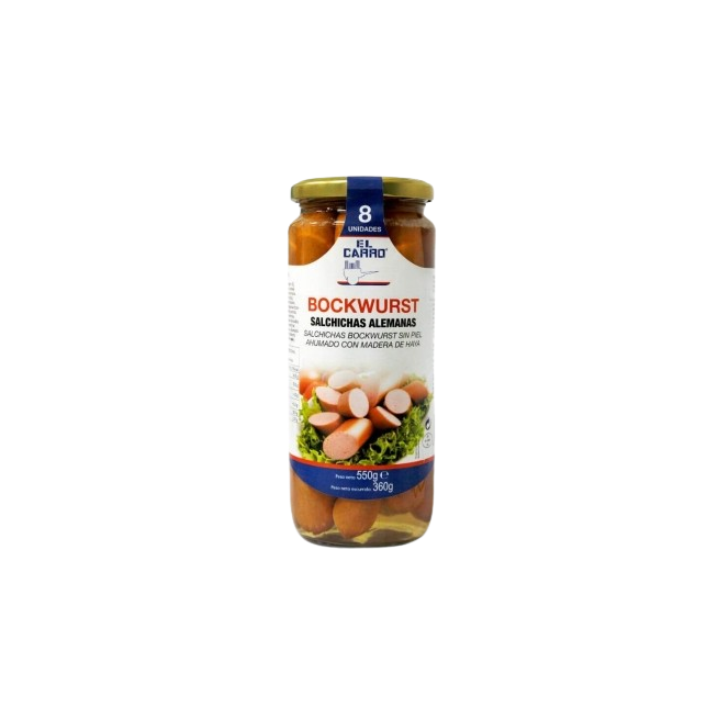 SALCHICHA COCIDA BOCKWURST T/C 360 GR