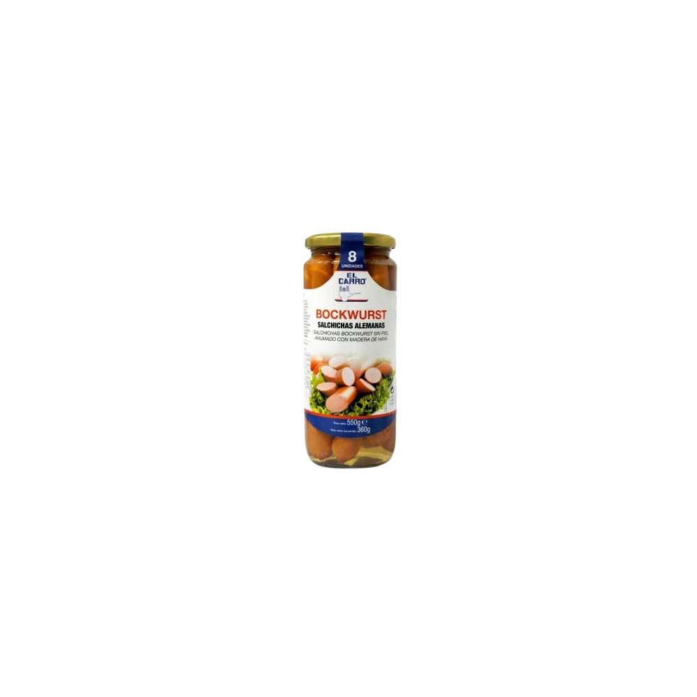 SALCHICHA COCIDA BOCKWURST T/C 360 GR