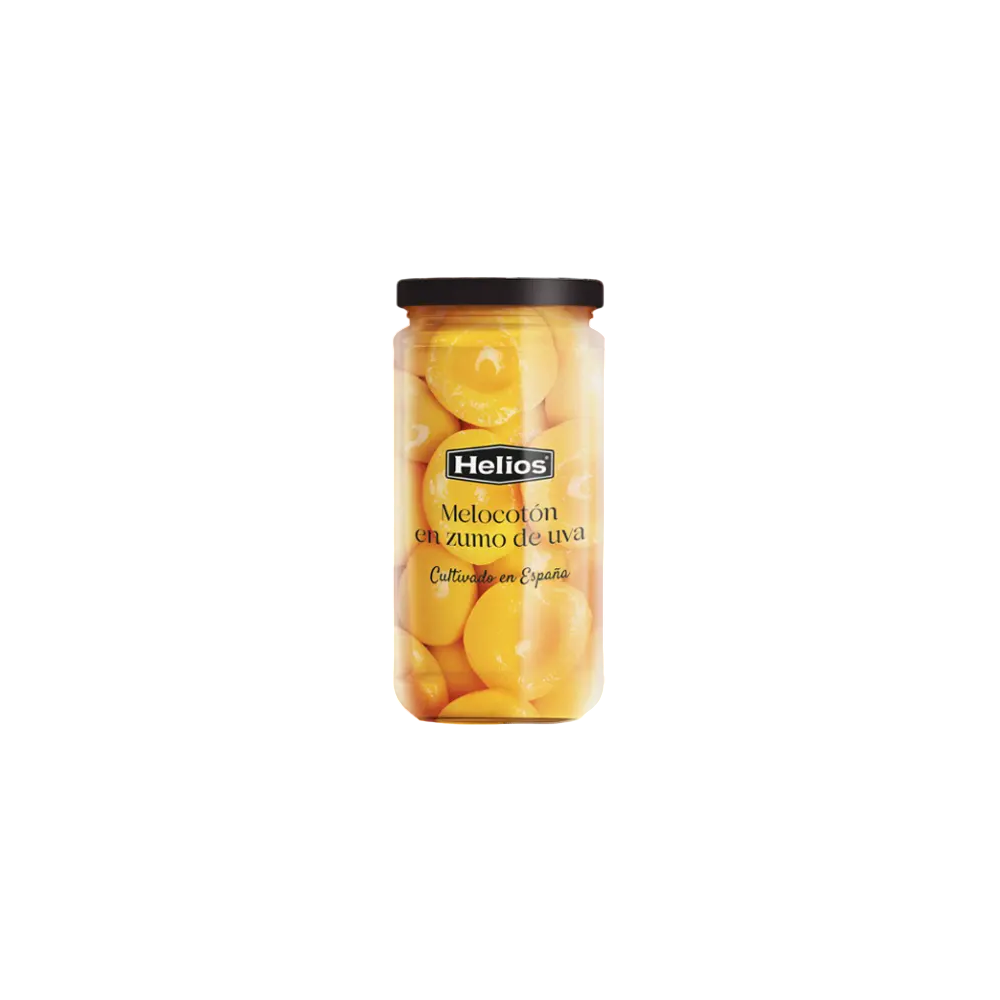MELOCOTON EN ZUMO DE UVA HELIOS TARRO 700GR
