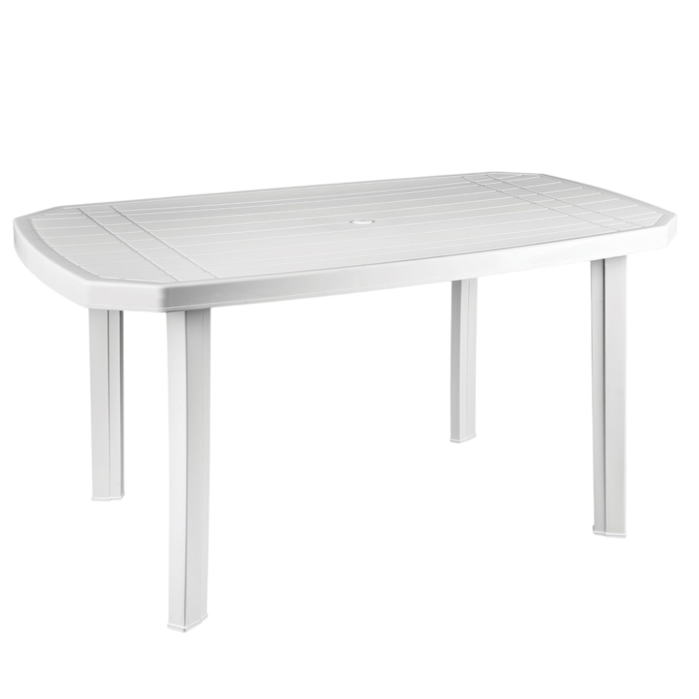 MESA RECTANGULAR POLIPROPIL. JARDIN 1350X730X850MM