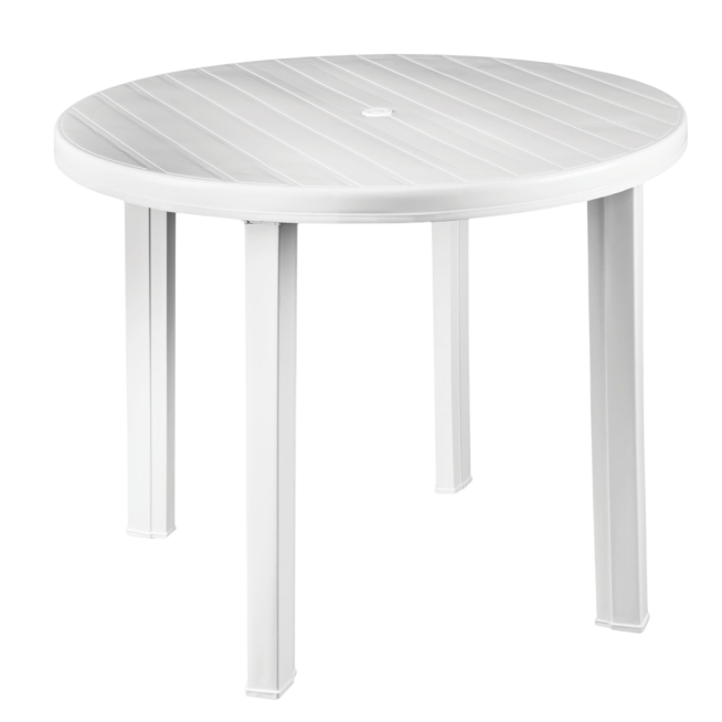 MESA REDONDA POLIPROPILENO JARDIN 900X720X900MM