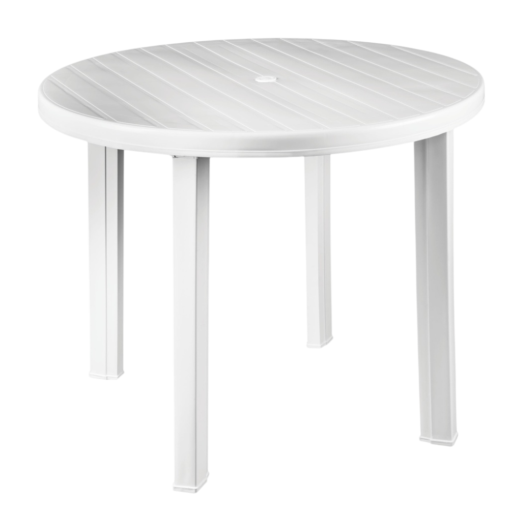 MESA REDONDA POLIPROPILENO JARDIN 900X720X900MM