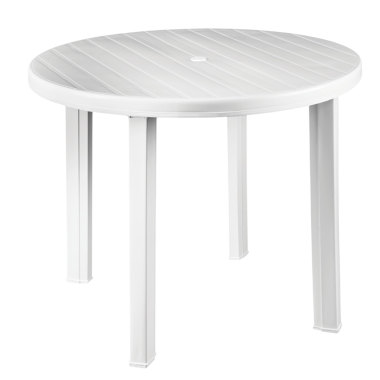 MESA REDONDA POLIPROPILENO JARDIN 900X720X900MM